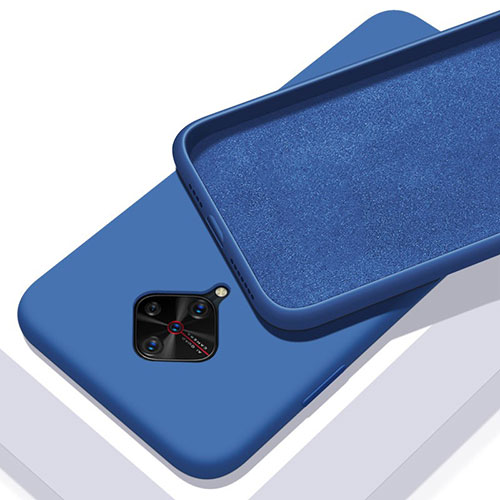 Ultra-thin Silicone Gel Soft Case 360 Degrees Cover S01 for Vivo S1 Pro Blue