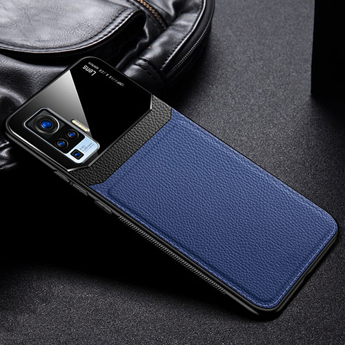 Ultra-thin Silicone Gel Soft Case 360 Degrees Cover S01 for Vivo X50 Pro 5G Blue
