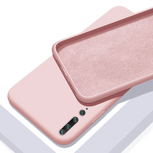 Ultra-thin Silicone Gel Soft Case 360 Degrees Cover S01 for Xiaomi Mi 10 Pink
