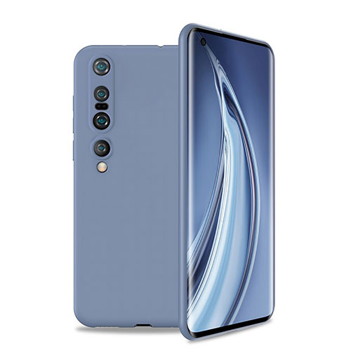 Ultra-thin Silicone Gel Soft Case 360 Degrees Cover S01 for Xiaomi Mi 10 Pro Gray