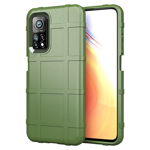 Ultra-thin Silicone Gel Soft Case 360 Degrees Cover S01 for Xiaomi Mi 10T 5G Army green