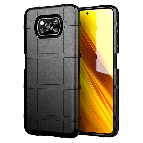 Ultra-thin Silicone Gel Soft Case 360 Degrees Cover S01 for Xiaomi Poco X3 Pro Black
