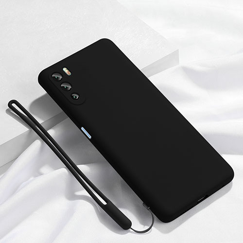 Ultra-thin Silicone Gel Soft Case 360 Degrees Cover S02 for Huawei Mate 40 Lite 5G Black