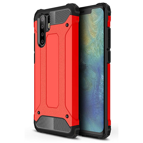 Ultra-thin Silicone Gel Soft Case 360 Degrees Cover S02 for Huawei P30 Pro Red