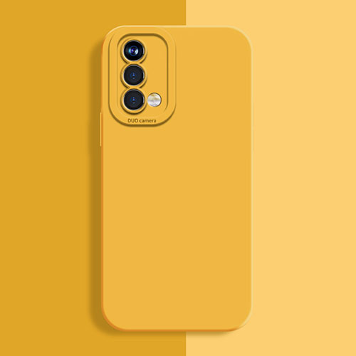 Ultra-thin Silicone Gel Soft Case 360 Degrees Cover S02 for OnePlus Nord N200 5G Yellow