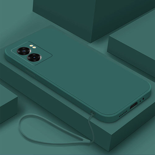 Ultra-thin Silicone Gel Soft Case 360 Degrees Cover S02 for OnePlus Nord N300 5G Midnight Green