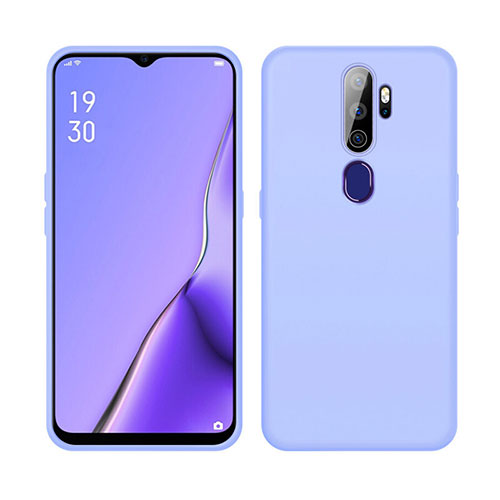 Ultra-thin Silicone Gel Soft Case 360 Degrees Cover S02 for Oppo A9 (2020) Purple