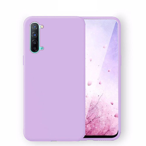 Ultra-thin Silicone Gel Soft Case 360 Degrees Cover S02 for Oppo Find X2 Lite Purple