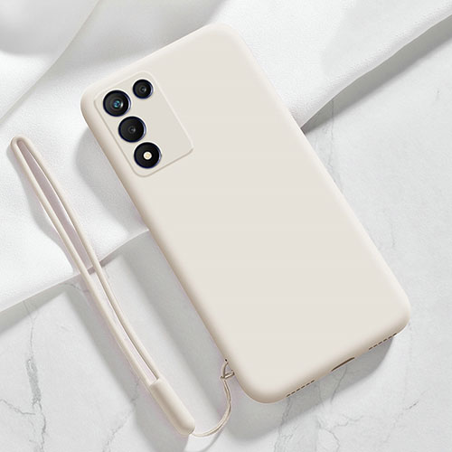 Ultra-thin Silicone Gel Soft Case 360 Degrees Cover S02 for Oppo K9S 5G White