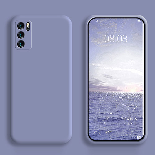 Ultra-thin Silicone Gel Soft Case 360 Degrees Cover S02 for Oppo Reno6 Pro 5G India Lavender Gray