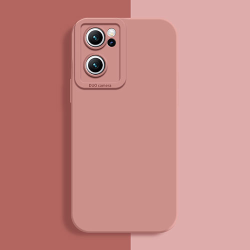 Ultra-thin Silicone Gel Soft Case 360 Degrees Cover S02 for Oppo Reno7 SE 5G Pink