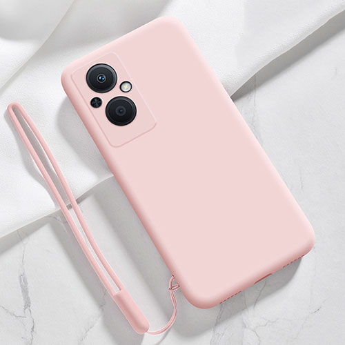 Ultra-thin Silicone Gel Soft Case 360 Degrees Cover S02 for Oppo Reno7 Z 5G Pink