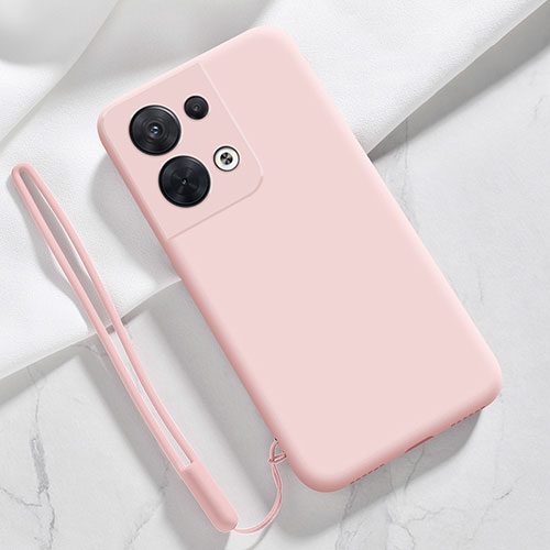 Ultra-thin Silicone Gel Soft Case 360 Degrees Cover S02 for Oppo Reno8 5G Pink