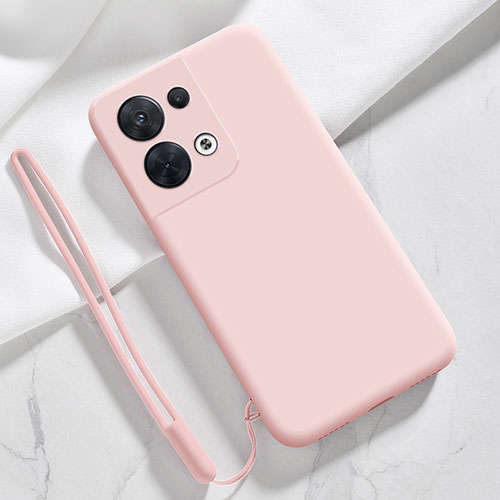 Ultra-thin Silicone Gel Soft Case 360 Degrees Cover S02 for Oppo Reno8 Pro+ Plus 5G Pink