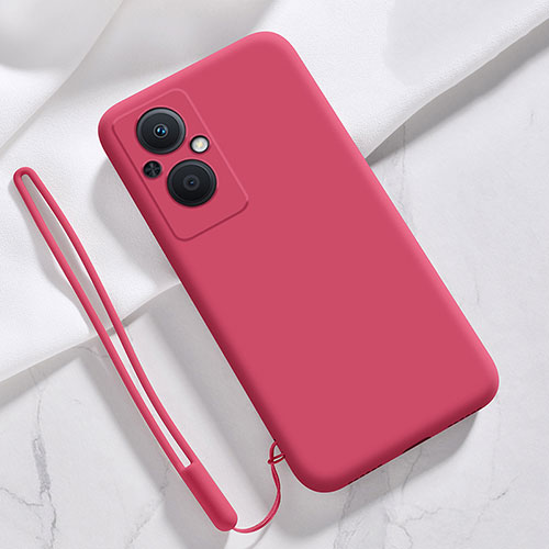 Ultra-thin Silicone Gel Soft Case 360 Degrees Cover S02 for Oppo Reno8 Z 5G Red