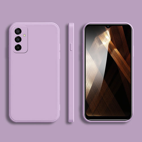 Ultra-thin Silicone Gel Soft Case 360 Degrees Cover S02 for Samsung Galaxy A14 5G Clove Purple