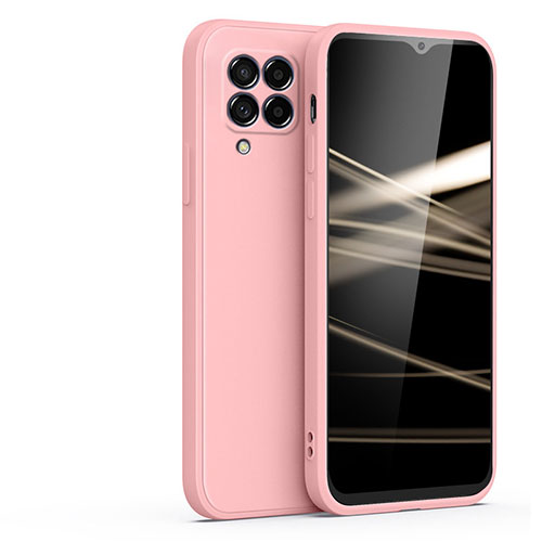 Ultra-thin Silicone Gel Soft Case 360 Degrees Cover S02 for Samsung Galaxy A42 5G Pink