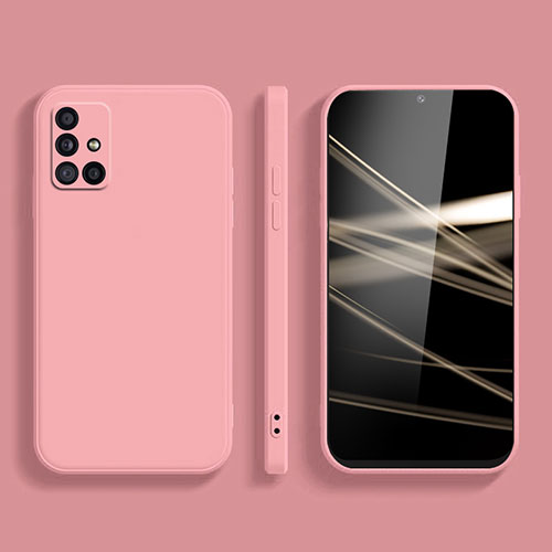 Ultra-thin Silicone Gel Soft Case 360 Degrees Cover S02 for Samsung Galaxy A51 5G Pink