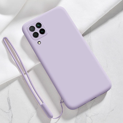 Ultra-thin Silicone Gel Soft Case 360 Degrees Cover S02 for Samsung Galaxy F22 4G Clove Purple