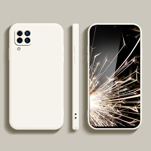 Ultra-thin Silicone Gel Soft Case 360 Degrees Cover S02 for Samsung Galaxy M12 White