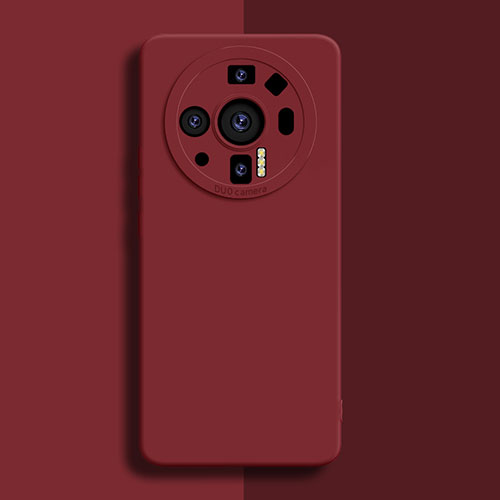 Ultra-thin Silicone Gel Soft Case 360 Degrees Cover S02 for Xiaomi Mi 12 Ultra 5G Red Wine