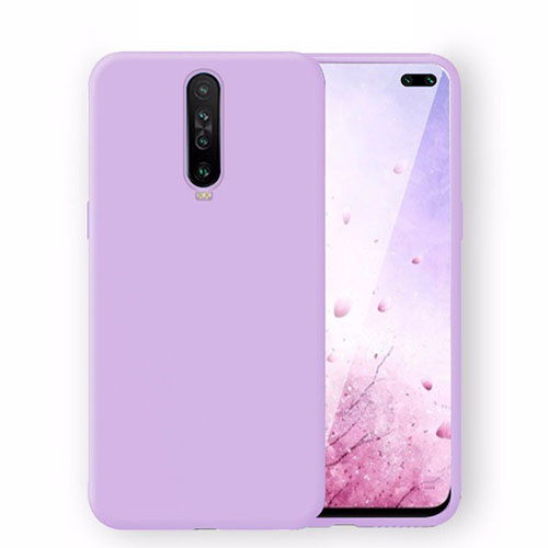 Ultra-thin Silicone Gel Soft Case 360 Degrees Cover S02 for Xiaomi Poco X2 Purple