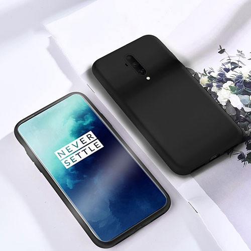 Ultra-thin Silicone Gel Soft Case 360 Degrees Cover S03 for OnePlus 7T Pro 5G Black