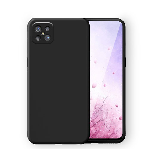 Ultra-thin Silicone Gel Soft Case 360 Degrees Cover S03 for Oppo A92s 5G Black
