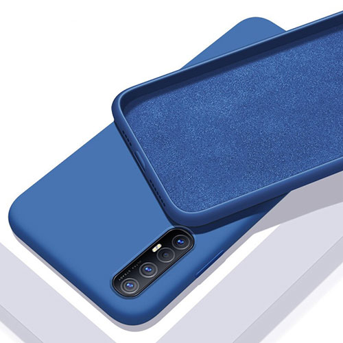 Ultra-thin Silicone Gel Soft Case 360 Degrees Cover S03 for Oppo Find X2 Neo Blue