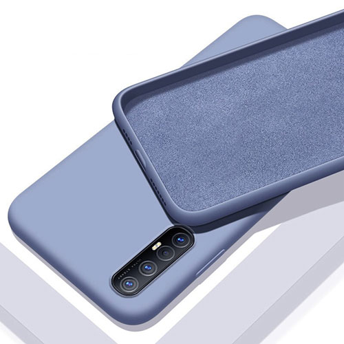 Ultra-thin Silicone Gel Soft Case 360 Degrees Cover S03 for Oppo Find X2 Neo Gray