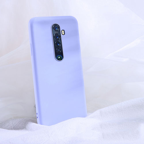 Ultra-thin Silicone Gel Soft Case 360 Degrees Cover S03 for Oppo Reno2 Purple