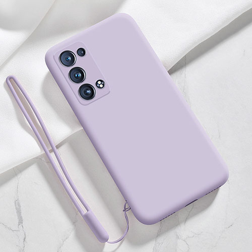 Ultra-thin Silicone Gel Soft Case 360 Degrees Cover S03 for Oppo Reno6 Pro 5G Clove Purple