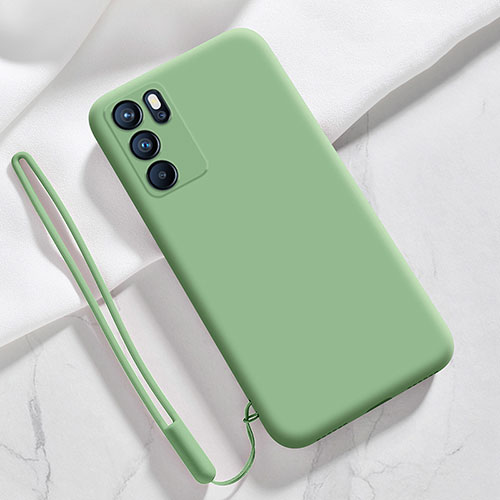 Ultra-thin Silicone Gel Soft Case 360 Degrees Cover S03 for Oppo Reno6 Pro 5G India Matcha Green