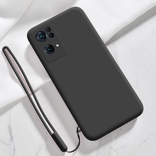 Ultra-thin Silicone Gel Soft Case 360 Degrees Cover S03 for Oppo Reno7 Pro 5G Black