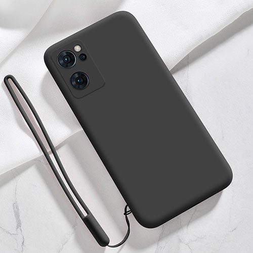 Ultra-thin Silicone Gel Soft Case 360 Degrees Cover S03 for Oppo Reno7 SE 5G Black