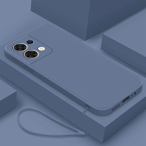 Ultra-thin Silicone Gel Soft Case 360 Degrees Cover S03 for Oppo Reno8 Pro 5G Lavender Gray