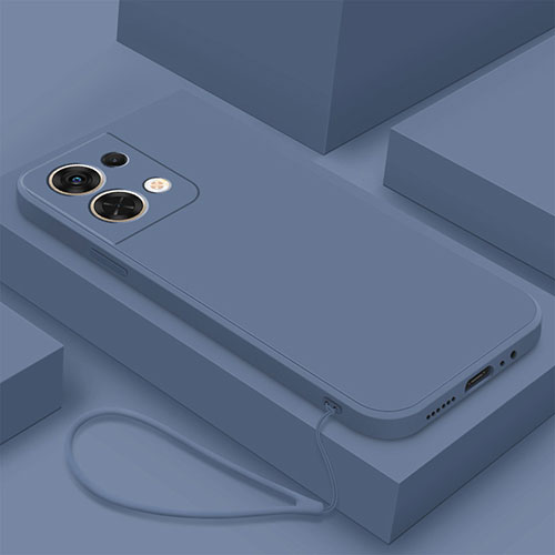 Ultra-thin Silicone Gel Soft Case 360 Degrees Cover S03 for Oppo Reno8 Pro+ Plus 5G Lavender Gray
