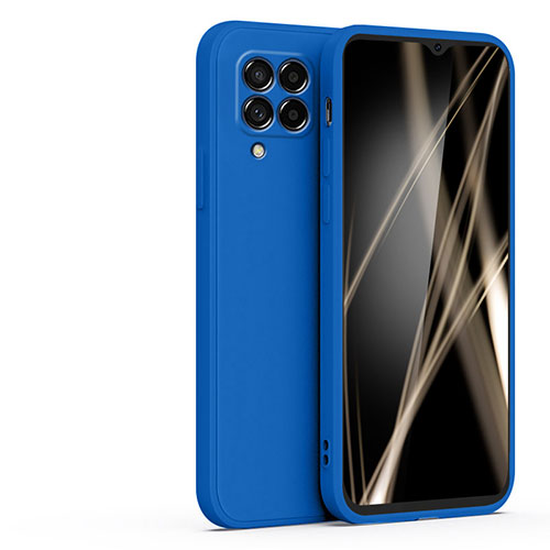 Ultra-thin Silicone Gel Soft Case 360 Degrees Cover S03 for Samsung Galaxy A12 Nacho Blue