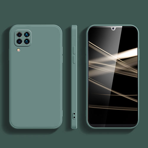 Ultra-thin Silicone Gel Soft Case 360 Degrees Cover S03 for Samsung Galaxy A42 5G Midnight Green