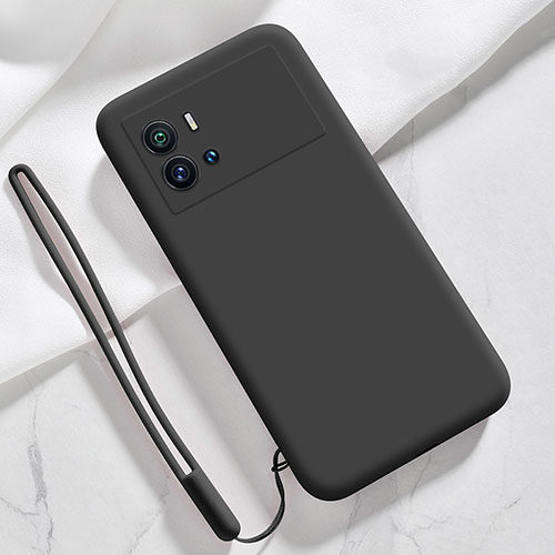 Ultra-thin Silicone Gel Soft Case 360 Degrees Cover S03 for Vivo iQOO 9 5G Black