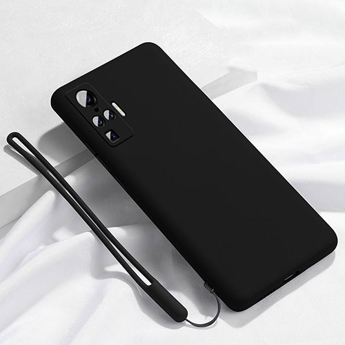 Ultra-thin Silicone Gel Soft Case 360 Degrees Cover S03 for Vivo X50 Pro 5G Black