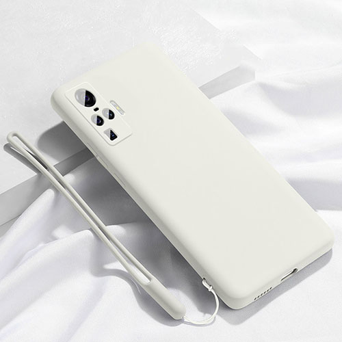 Ultra-thin Silicone Gel Soft Case 360 Degrees Cover S03 for Vivo X50 Pro 5G White