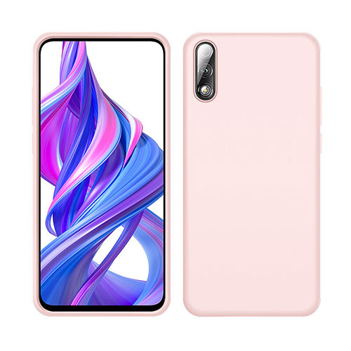 Ultra-thin Silicone Gel Soft Case 360 Degrees Cover S04 for Huawei Honor 9X Pink