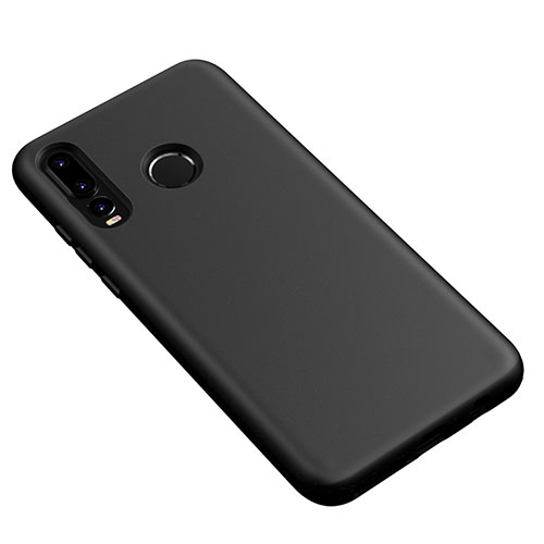 Ultra-thin Silicone Gel Soft Case 360 Degrees Cover S04 for Huawei P30 Lite XL Black