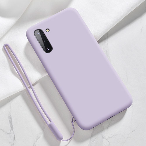 Ultra-thin Silicone Gel Soft Case 360 Degrees Cover S04 for Samsung Galaxy Note 10 5G Clove Purple