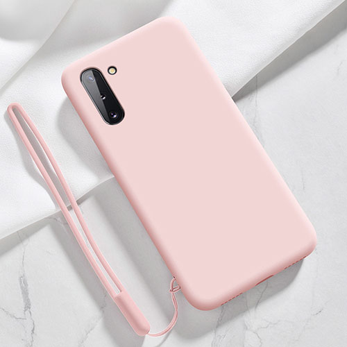 Ultra-thin Silicone Gel Soft Case 360 Degrees Cover S04 for Samsung Galaxy Note 10 5G Pink