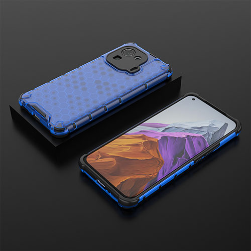 Ultra-thin Silicone Gel Soft Case 360 Degrees Cover S04 for Xiaomi Mi 11 Pro 5G Blue