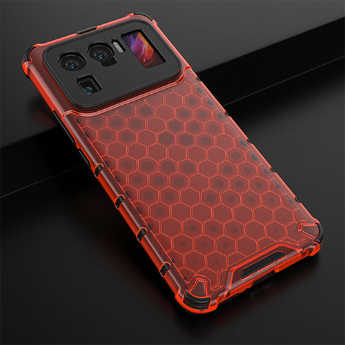 Ultra-thin Silicone Gel Soft Case 360 Degrees Cover S04 for Xiaomi Mi 11 Ultra 5G Red