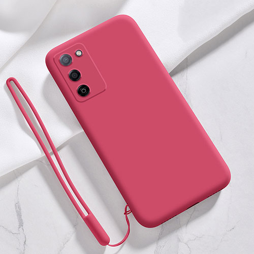 Ultra-thin Silicone Gel Soft Case 360 Degrees Cover S05 for Oppo A53s 5G Red