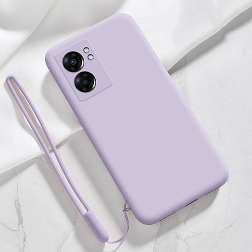 Ultra-thin Silicone Gel Soft Case 360 Degrees Cover S05 for Oppo A57 5G Clove Purple